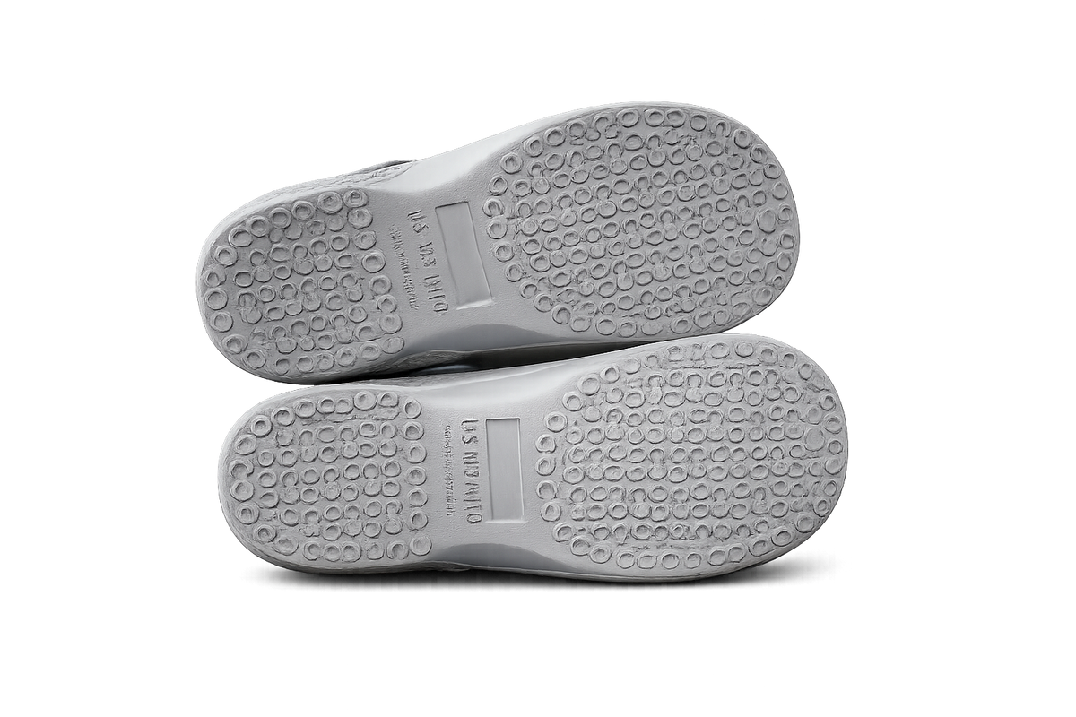 Men’s Light Grey Textured EVA Clogs - 42 EU / 26.5 CM - view 5