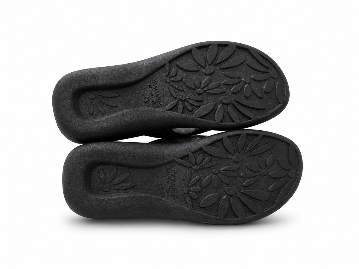 Women's Okabashi Maui Flip Flops – Black - 38 EU / 24 CM - view 4