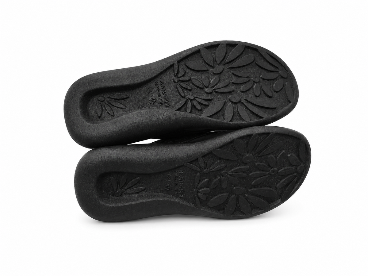 Women's Okabashi Maui Flip Flops – Black - 37 EU / 23 CM - view 5