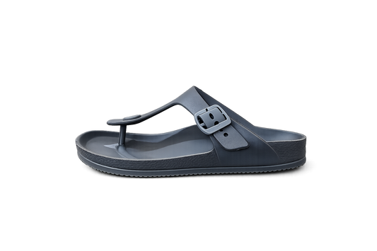Women's EVA Buckle Flip Sandals – Dark Grey