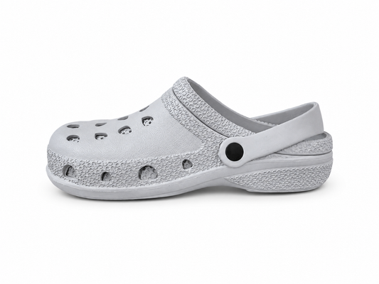 Men’s Light Grey Textured EVA Clogs
