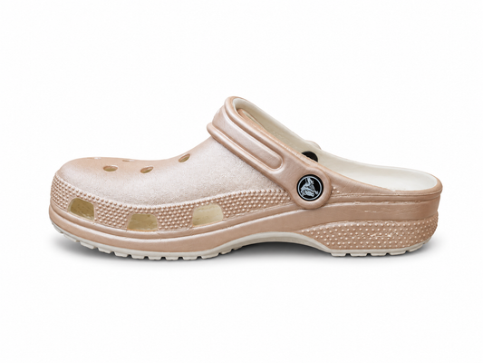 Women’s Crocs Classic Glitter Clog – Champagne