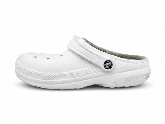 Men’s Crocs Classic Lined Clogs – White