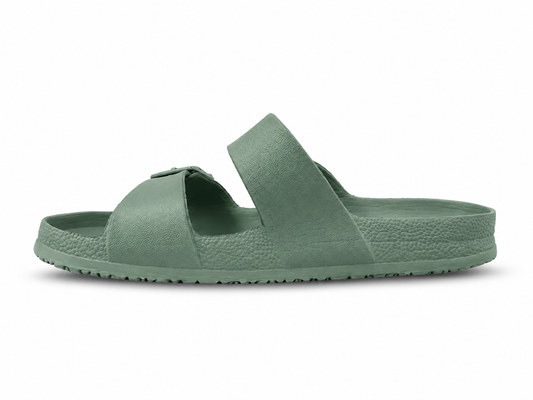 Women's Shade & Shore Two-Band Slides – Sage Green