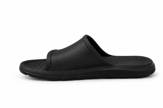 Men's Totes Comfort Massage Slides – Black