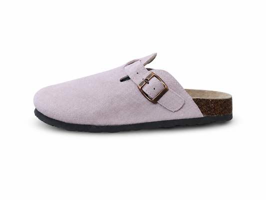 Women's Qomfort Adjustable Buckle Clogs – Dusty Pink