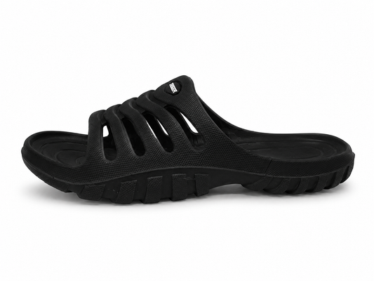 Men's Tiger Multi-Strap Slides – Black