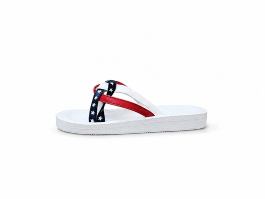 Women's Patriotic Flip Flops – Multicolor