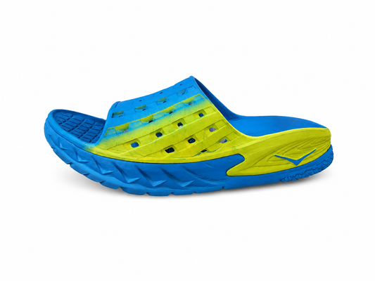 Men's HOKA Ora Recovery Slides – Blue/Citrus