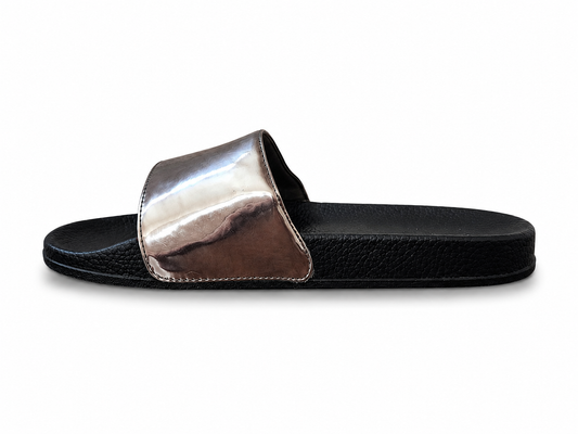 Women's Old Navy Metallic Taupe Slides