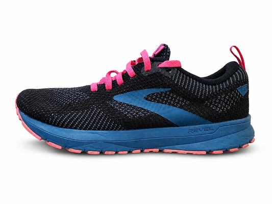 Brooks Revel 5 Women's Running Shoes Black Pink Blue