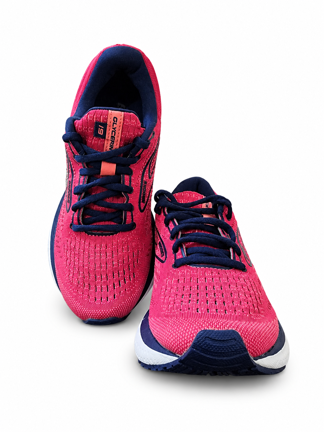 Brooks Glycerin GTS 19 Women's Running Shoes Pink Navy