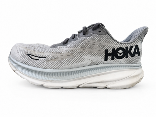 HOKA Men's Clifton 9 Grey Running Shoes