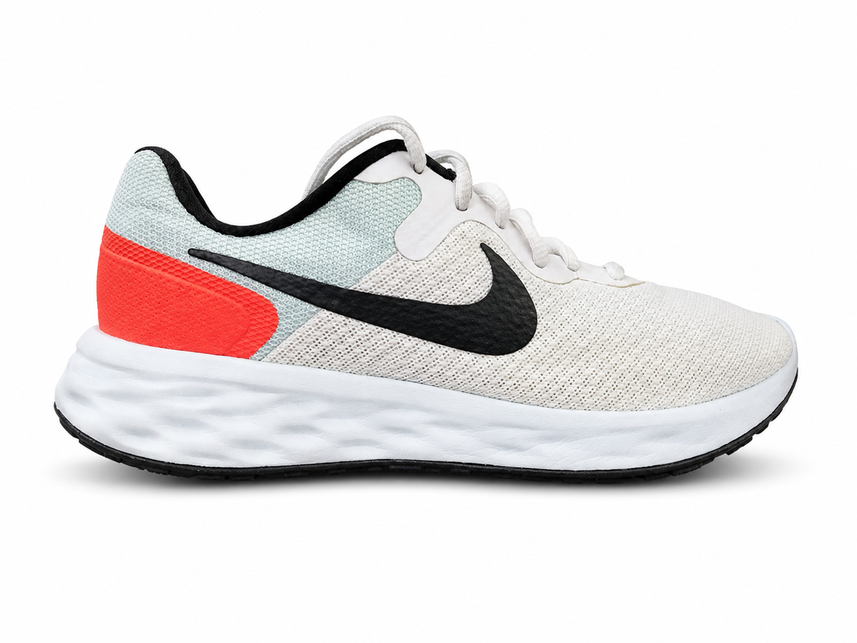 Nike Revolution 6 White Mesh Running Shoes