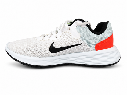 Nike Revolution 6 White Mesh Running Shoes
