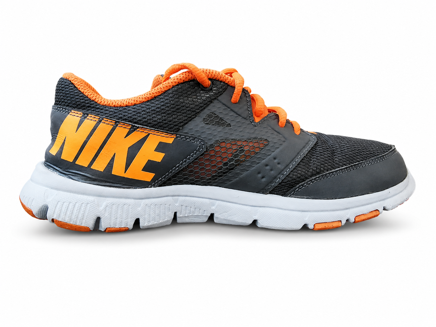 Nike Flex Supreme Grey Orange Training Shoes