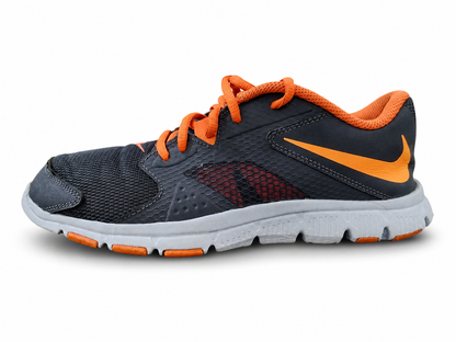 Nike Flex Supreme Training Shoes Grey & Orange – Lightweight Gym & Workout Sneakers
