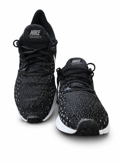 Nike Men's Air Zoom Pegasus 35 Black White Running Shoes