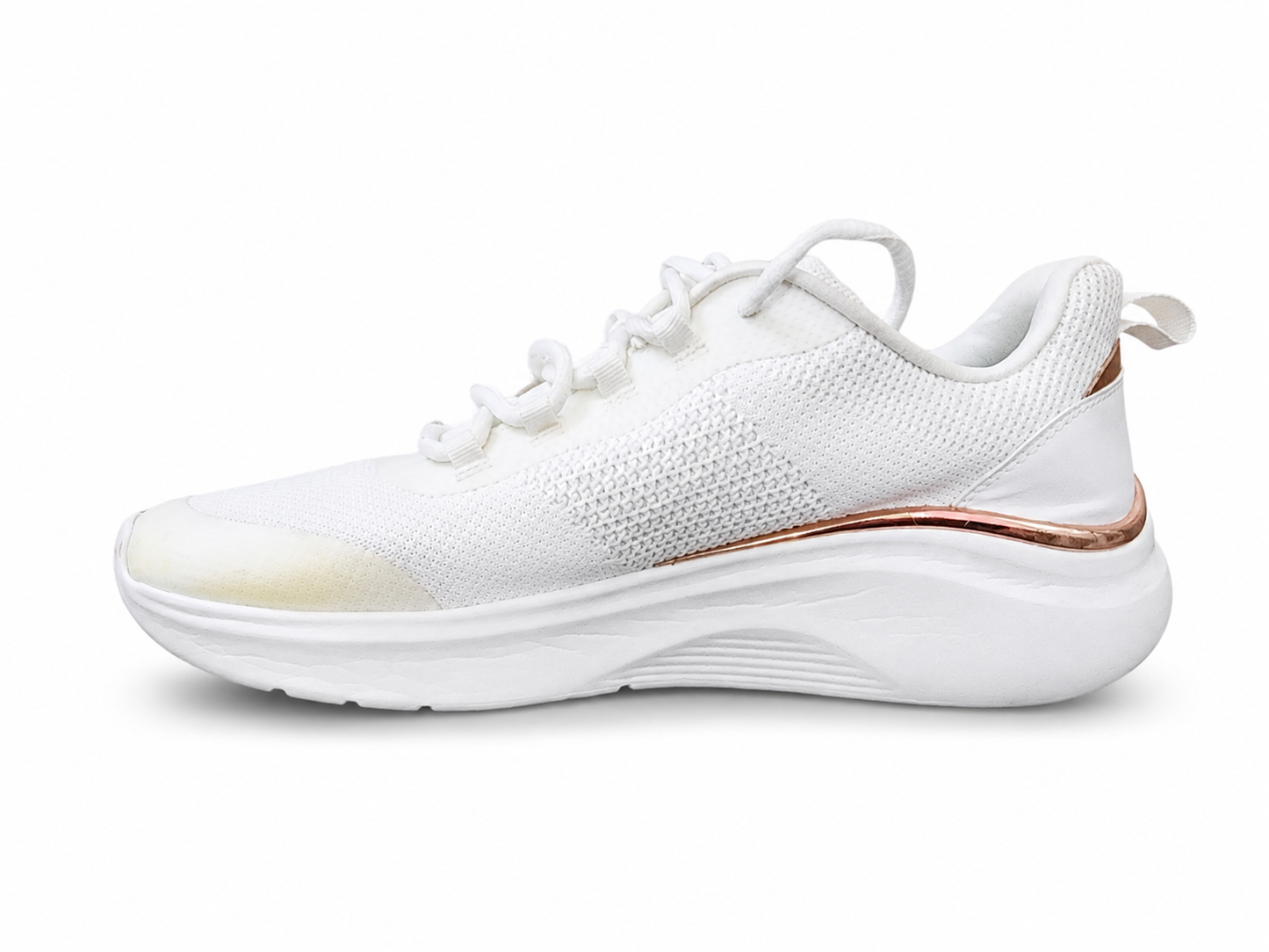Skechers BOBS Women's Lightweight Comfort Walking Shoes – White