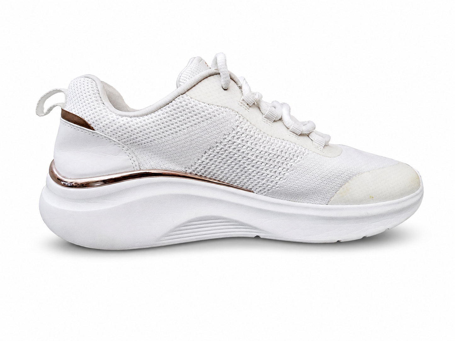 Skechers BOBS Women's Lightweight Comfort Walking Shoes – White