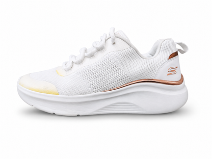 Skechers BOBS Women's Lightweight Comfort Walking Shoes – White